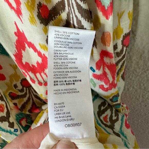 Anthropologie Nancy Print Felipa Midi Dress Size Large - Picture 6 of 7